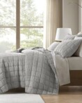 French Flax Gray Linen Garment Washed Quilt Set by Harbour House